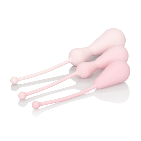 CalExotics Inspire Silicone Weighted Kegel Training Kit Pink 3-Piece