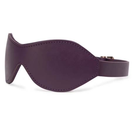 Fifty Shades Freed Cherished Collection Luxury Leather Blindfold Purple