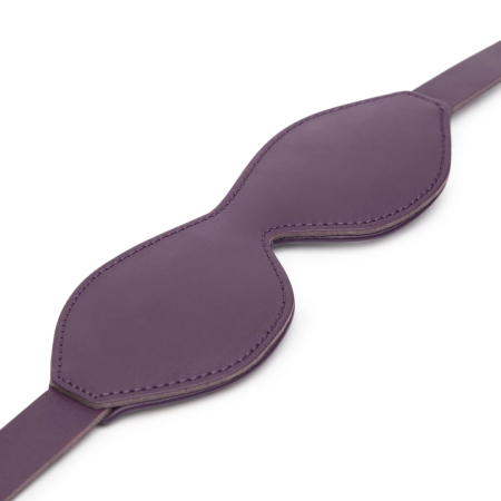 Fifty Shades Freed Cherished Collection Luxury Leather Blindfold Purple