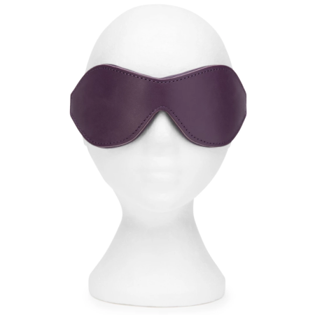 Fifty Shades Freed Cherished Collection Luxury Leather Blindfold Purple