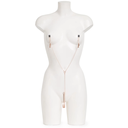 Fifty Shades Freed Adjustable Nipple & Clitoral Chain with Silicone Tips