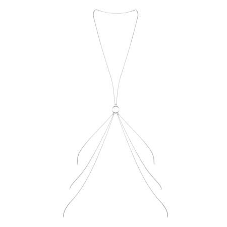 Bijoux Indiscrets Magnifique 8 Silver Body Chain Adjustable Accessory