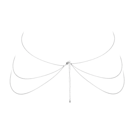 Bijoux Indiscrets Magnifique 8 Silver Body Chain Adjustable Accessory