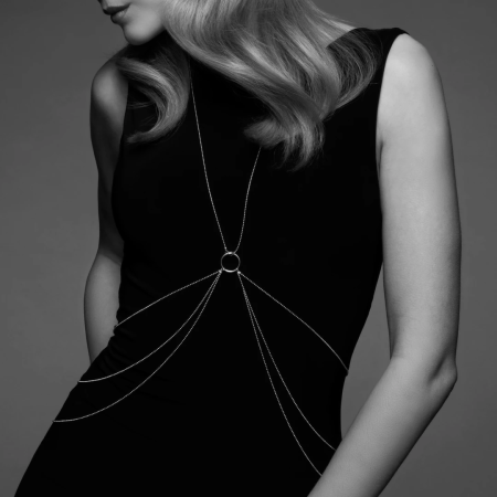 Bijoux Indiscrets Magnifique 8 Silver Body Chain Adjustable Accessory