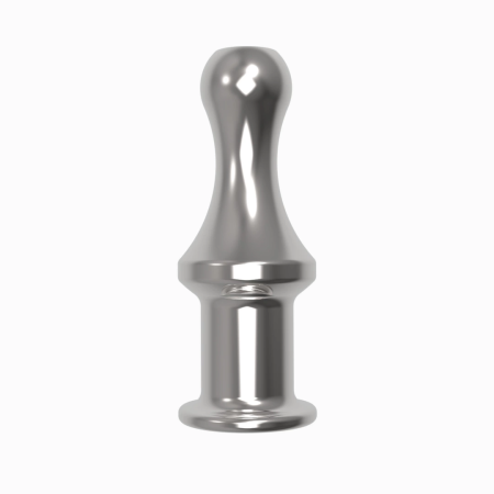 Diogol Jaz Open Aluminium Intimate Plug 120 mm Silver
