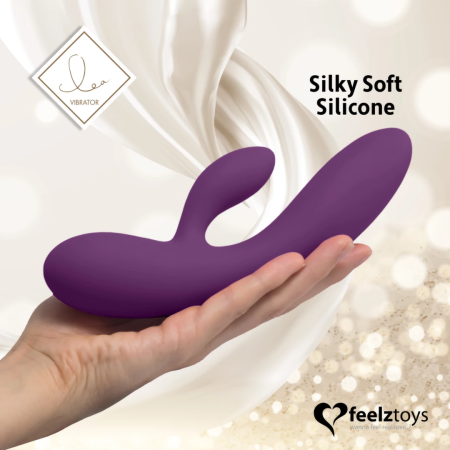 FeelzToys Lea Dual Motor Intimate System, Purple, Waterproof Silicone