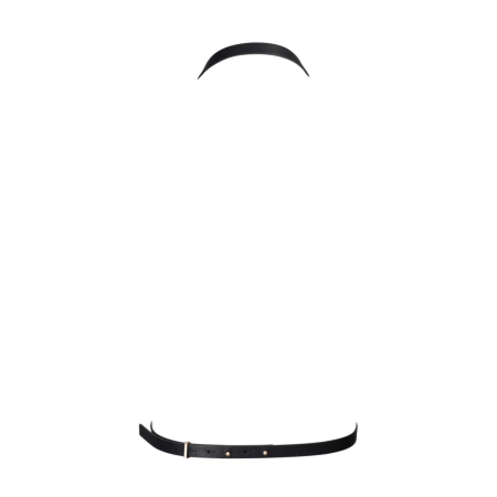 Bijoux Indiscrets Maze 8 Harness Black Adjustable Vegan Design