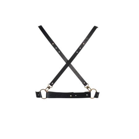 Bijoux Indiscrets Maze X Adjustable Vegan Harness Black