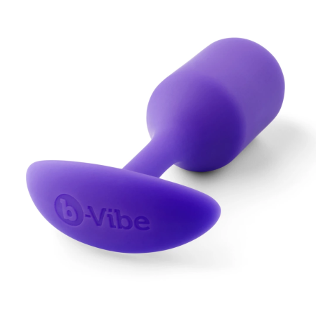 b-Vibe Snug Plug 2 Weighted Silicone Model 114g Purple 3x11.4cm