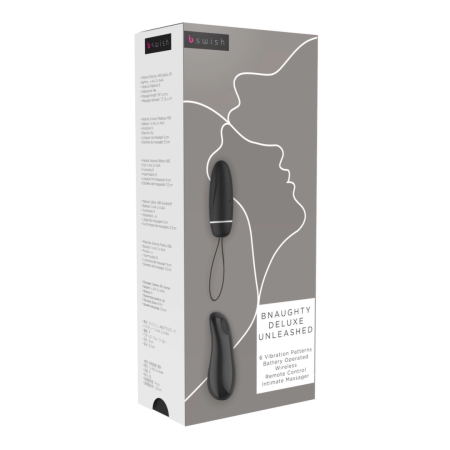 B Swish Bnaughty Deluxe Unleashed Wireless Silicone System Black