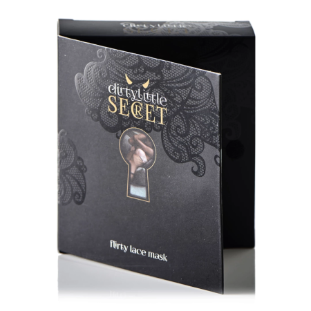 Dirty Little Secret Elegant Lace Eye Mask - Black, One Size