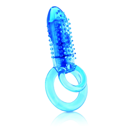 The Screaming O DoubleO 8 Blue - Dual Ring Intimate Device, Waterproof