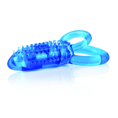 The Screaming O DoubleO 8 Blue - Dual Ring Intimate Device, Waterproof