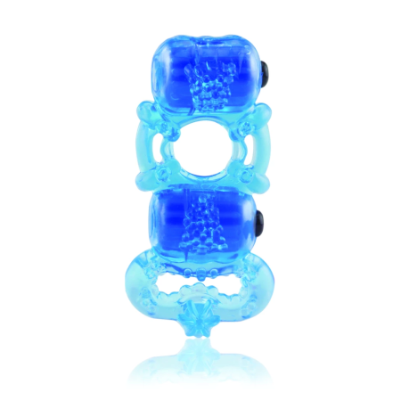 The Screaming O TriO Blue - Dual Motor Intimate Ring, Waterproof, SEBS