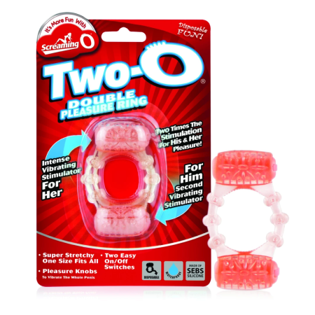 The Screaming O The Two-O Dual Motor Wireless Intimate Ring SEBS Blue