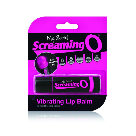 The Screaming O My Secret Vibrating Lip Balm Mini Intimate Device Pink