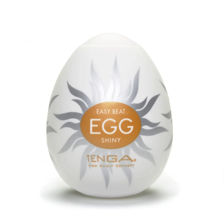 Tenga Egg Shiny Intimate Device - Compact Textured Model, 1 Piece