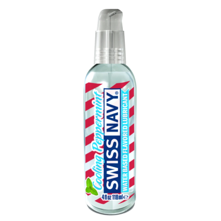 Swiss Navy Cooling Peppermint Lubricant 118ml - Sugar-Free, Fresh Aroma