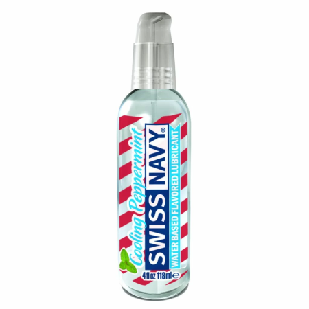 Swiss Navy Cooling Peppermint Lubricant 118ml - Sugar-Free, Fresh Aroma