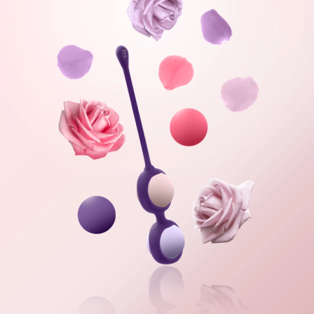 Rianne S Essentials Kegel Balls Set Nude - 4 Weights & Cosmetic Bag