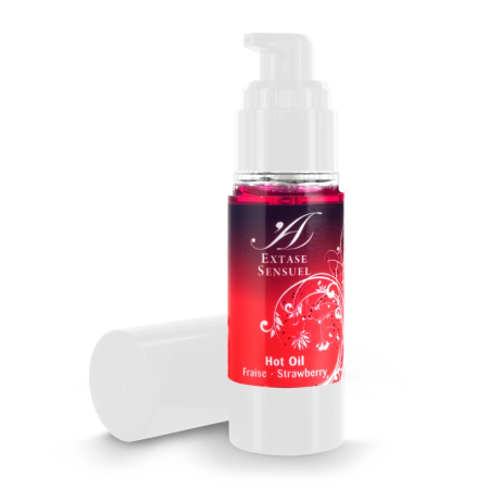 Extase Sensuel Hot Oil Strawberry 30ml - Scented Massage Formula