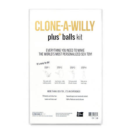 Clone-A-Willy Kit Nude - Custom Silicone Replica System with Balls