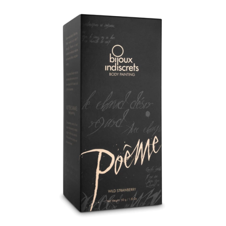 Bijoux Indiscrets Poeme Body Paint Wild Strawberry 50ml with Applicator