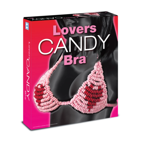 Lovers Candy Edible Bra Multi-Coloured 280g - Sweet Lingerie Accessory