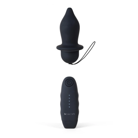 B Swish Bfilled Classic Black Wireless Intimate Plug - 5 Functions