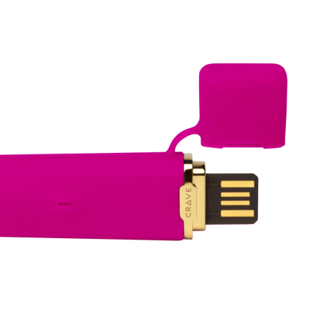 Crave Flex Pink - Flexible USB-Rechargeable Vibrating Device, Silicone
