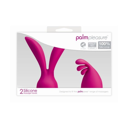 PalmPower PalmPleasure Silicone Attachments Set for Wand Massager, 2pcs