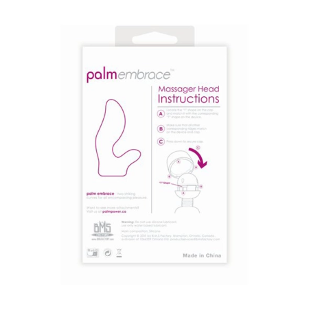 PalmPower PalmEmbrace Silicone Dual-Arm Attachment for Wand Massager