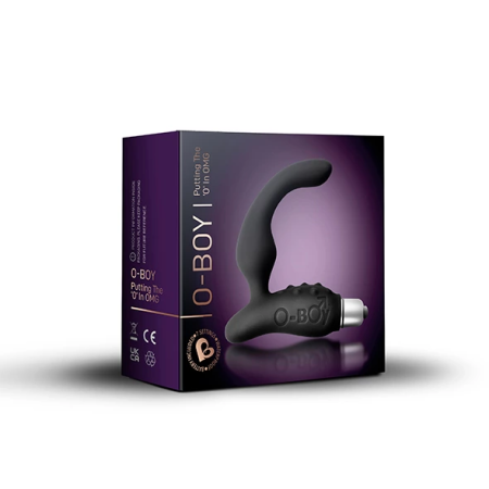 Rocks-Off O-Boy 7-Speed Intimate Massager Black Compact Design