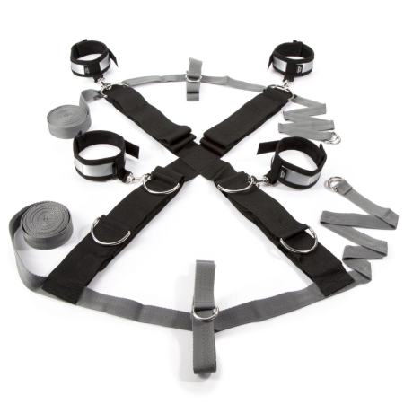 Fifty Shades of Grey Over the Bed Cross Restraint System with Soft Cuffs