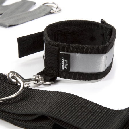 Fifty Shades of Grey Over the Bed Cross Restraint System with Soft Cuffs