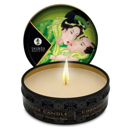 Shunga Zenitude Massage Candle Green Tea Scent 30ml