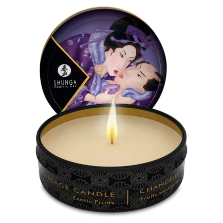Shunga Massage Candle Exotic Fruits 30ml - Aromatic Massage Oil Candle