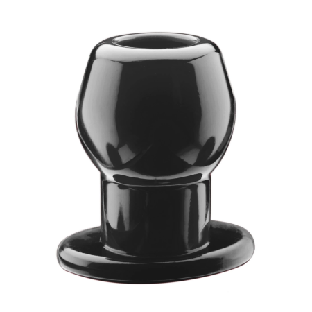 Perfect Fit Tunnel Plug Large Black - Innovative Hollow Design, 7.6 cm