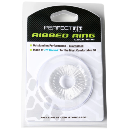 Perfect Fit Ribbed Ring Clear - Durable Anatomical Comfort Band