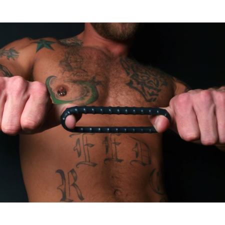 Perfect Fit Ribbed Ring Black - Flexible SilaSkin Comfort Ring