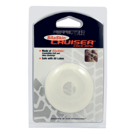 Perfect Fit SilaSkin Cruiser Ring Clear - Ultra-Stretchy Comfort 6.4cm