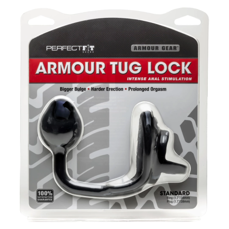 Perfect Fit Armour Tug Lock Black - Anatomical Dual Support System 43mm