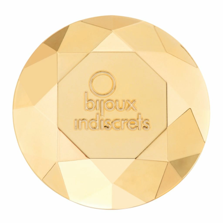 Bijoux Indiscrets Twenty One Vibrating Diamond - Gold-Plated Massager, 4.6x6.5cm