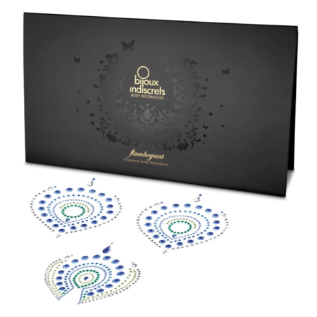 Bijoux Indiscrets Flamboyant Body Jewels Blue & Green Set