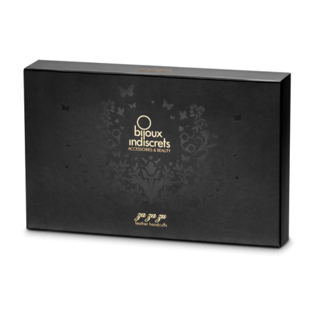 Bijoux Indiscrets Za Za Zu Feathered Soft Cuffs - Elegant Black Design