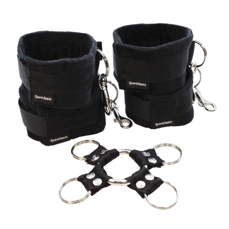 Sportsheets Hog Tie & Cuff Set Adjustable Bondage Restraint System