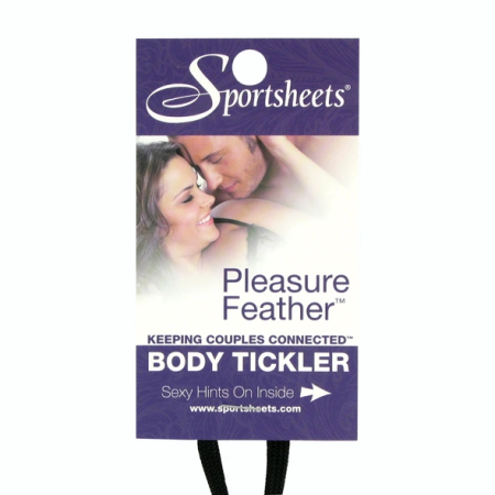 Sportsheets Red Feather Tickler with Wrist Loop - Soft Intimate Accessory