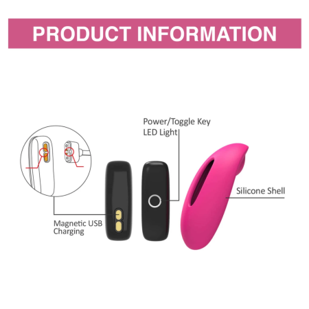 Magic Motion Candy - Pink App-Controlled Vibrating Device, 7.9 cm