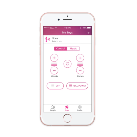 Lovense Nora Rotating Bluetooth Intimate Device Pink Medium