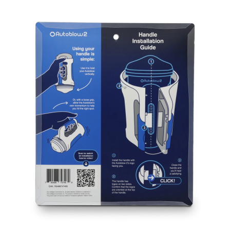 Autoblow Easy-Grip Handle - Ergonomic ABS Accessory for Autoblow 2